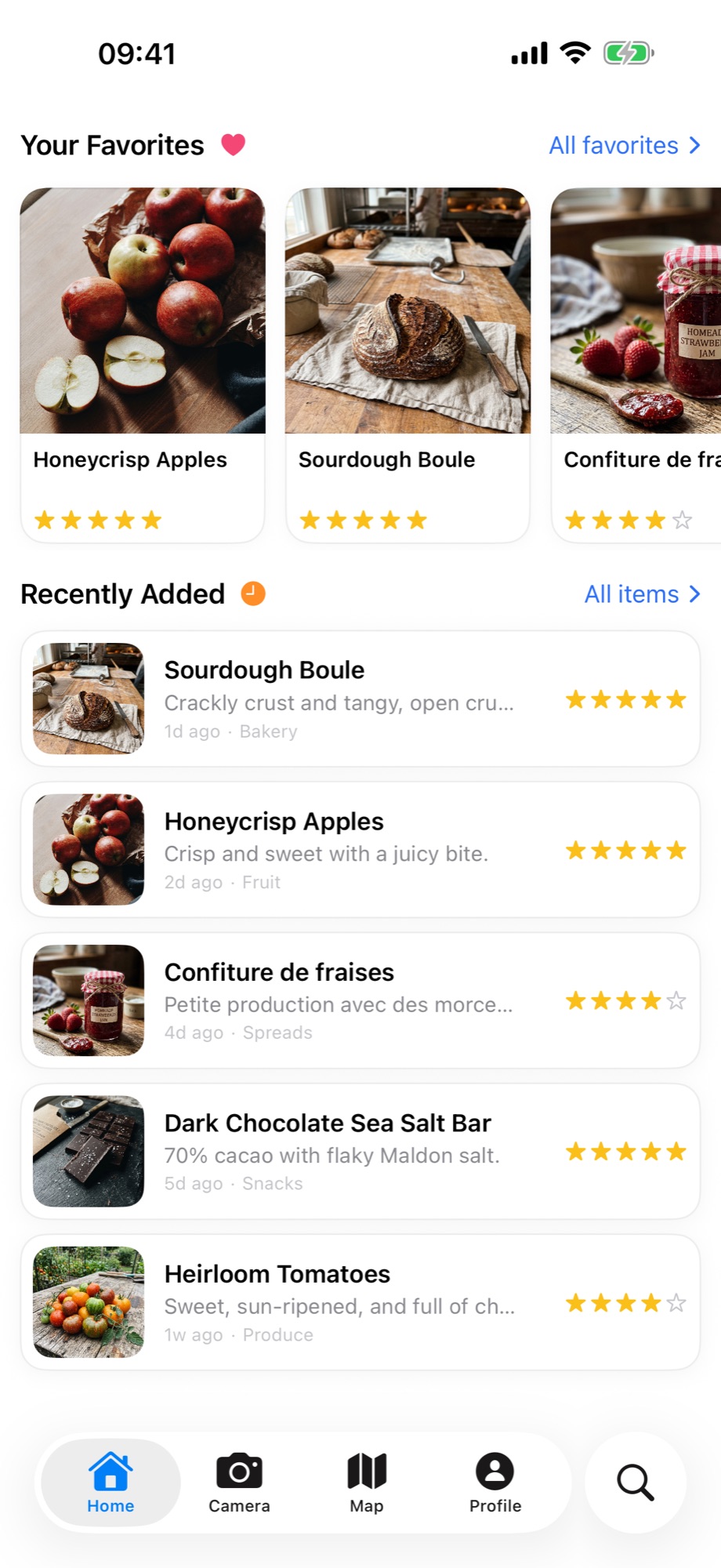 Screenshot of the Grocemelier app: Never buy a dud twice